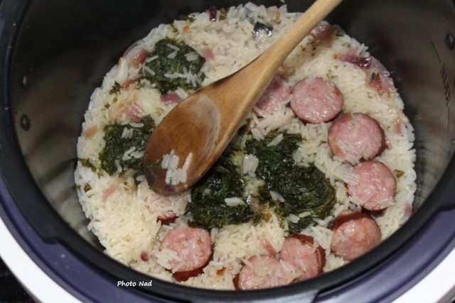 Saucisse Morteau Riz Et Epinards Mamy Nadine Cuisine