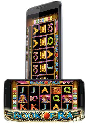 Mit dem Smartphone Book of Ra spielen