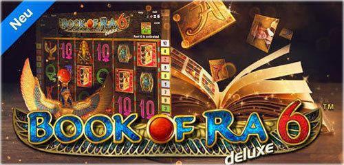Das Spiellogo von Novoline Book of Ra 6