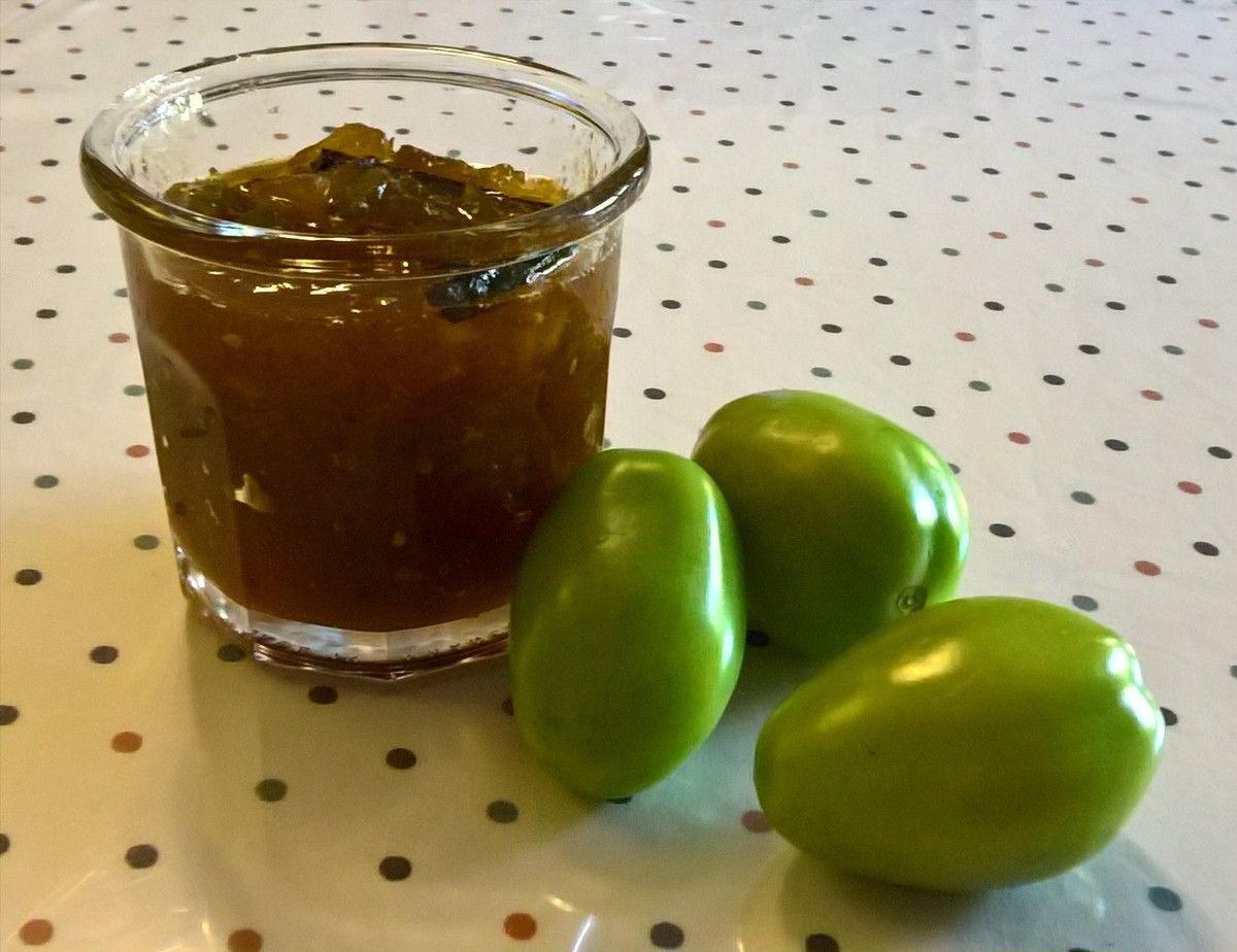 confiture de tomates vertes