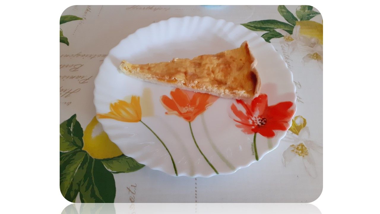tarte aux pêches et aux petits suisses