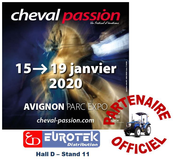 Eurotek et les tracteurs Lovol exposent à Cheval Passion Avignon