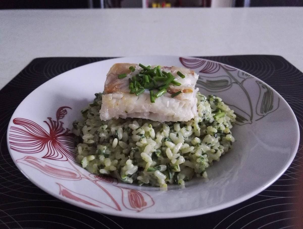 Risotto Epinards &amp; Poisson - C&amp;#39;est trop bon