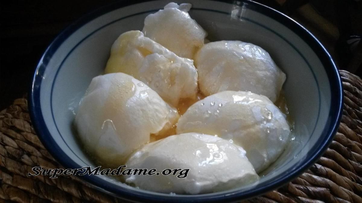L'ile flottante, un bon dessert pas cher au micro-ondes 