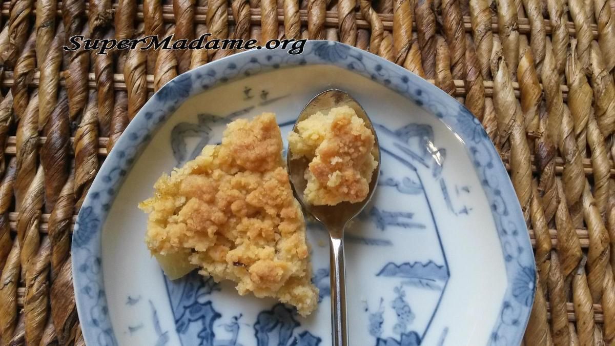 Crumble banane ananas, une recette pas chère pour utiliser des restes
