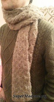 Modèle de tricot facile : l'écharpe qui ne roule pas