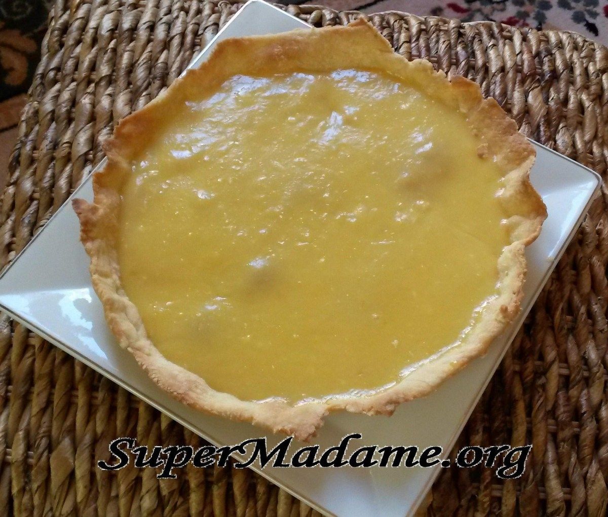 Un bon dessert pas cher (moins de 1 euro par pers.) tarte au citron simplissime