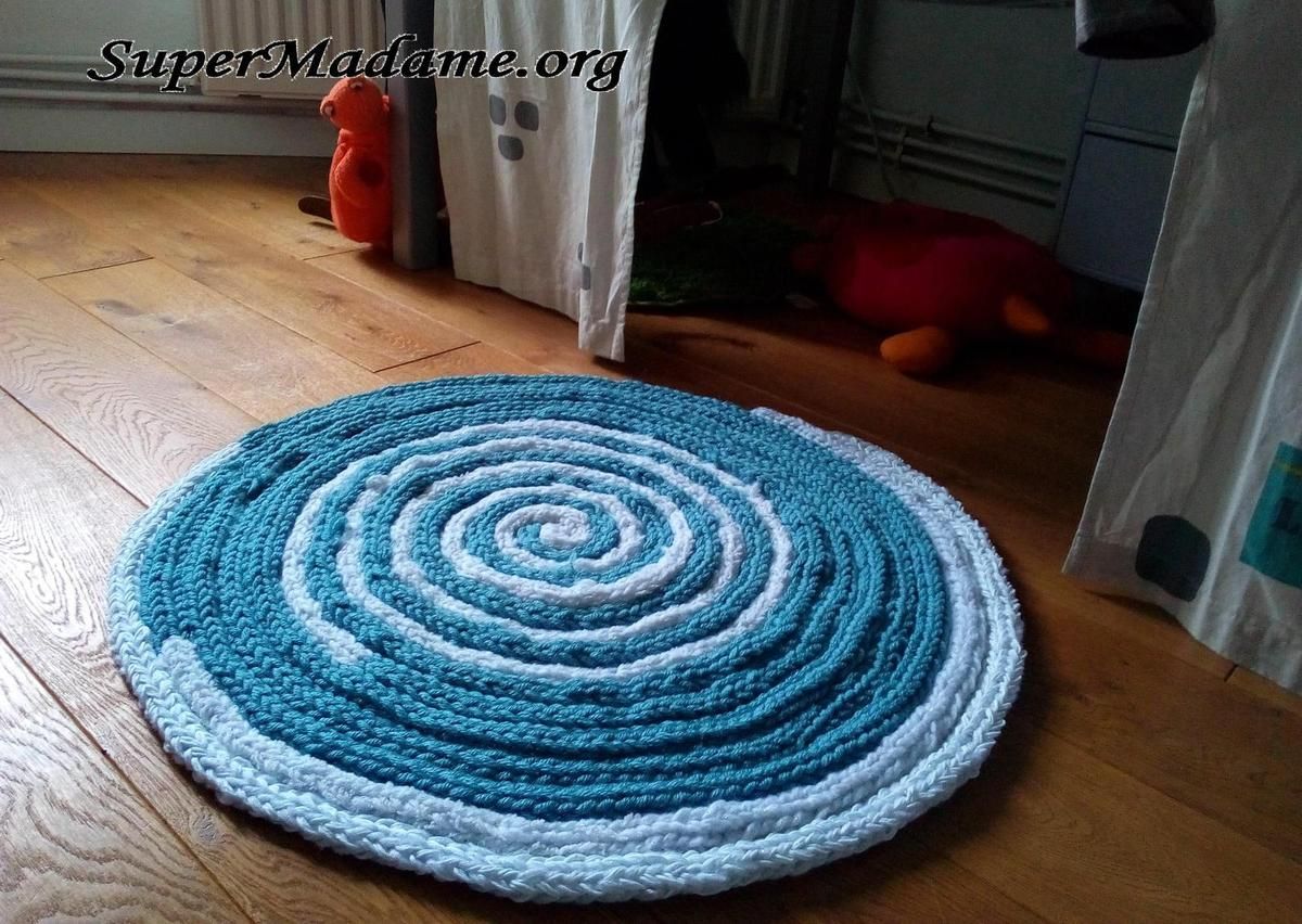 Tuto tricot avec les doigts : tapis