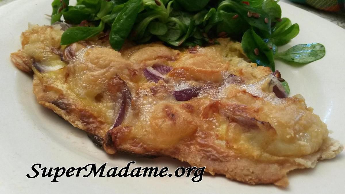 Recette rapide croustille au crottin de chèvre en tarte fine