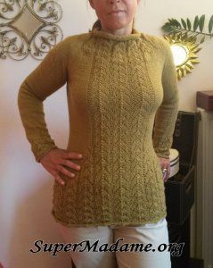 Modèle tricot gratuit pull femme glamour