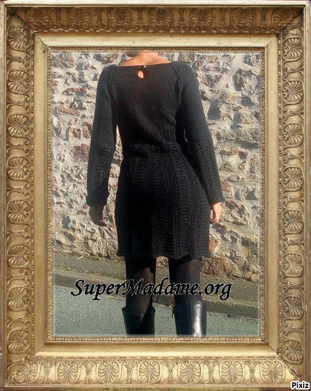 Modele tricot gratuit petite robe noire