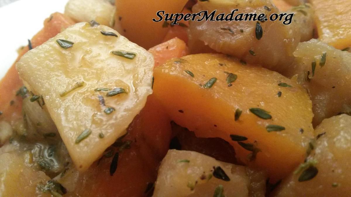 Recette veggie plat pas cher navets carottes