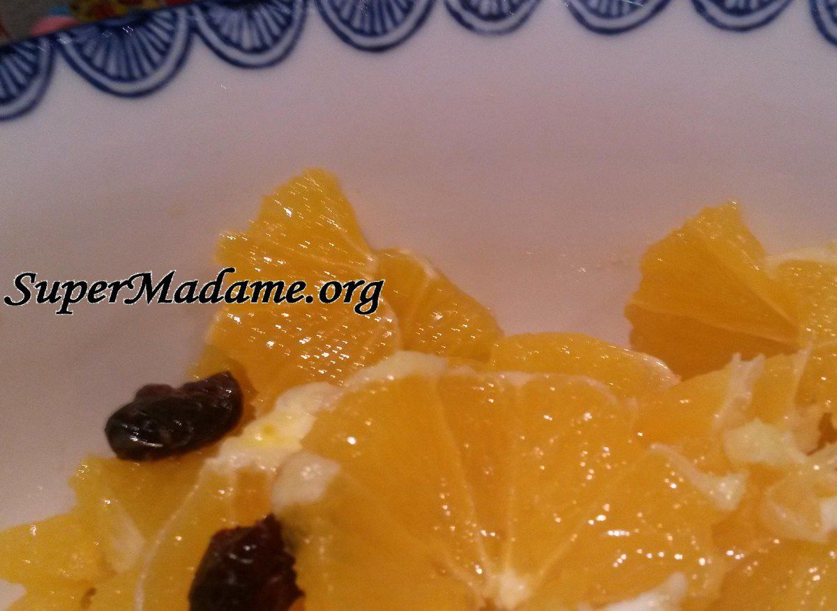 Salade de fruits orange fleur d'oranger légère