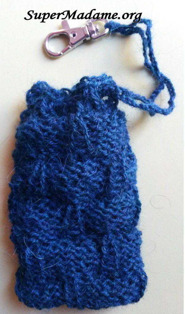 Pochette à tricoter avec 1 seule pelote