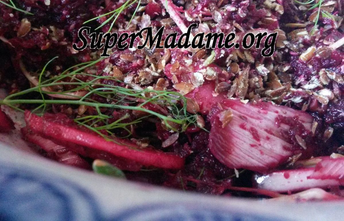 salade vegan betterave crue fenouil