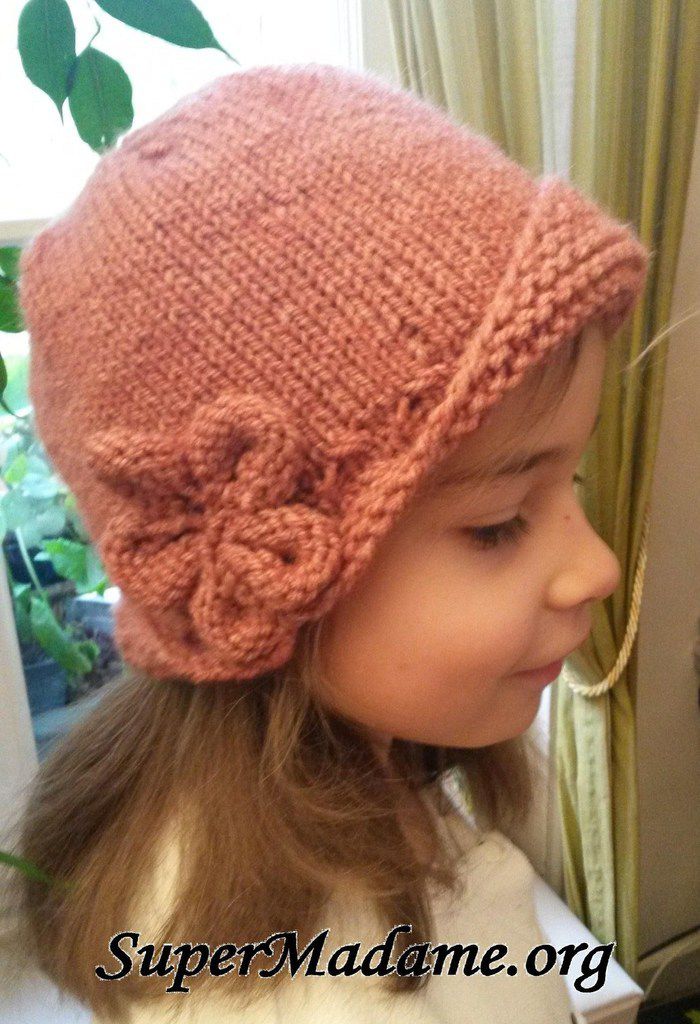 modèle tricot gratuit fille bonnet cloche