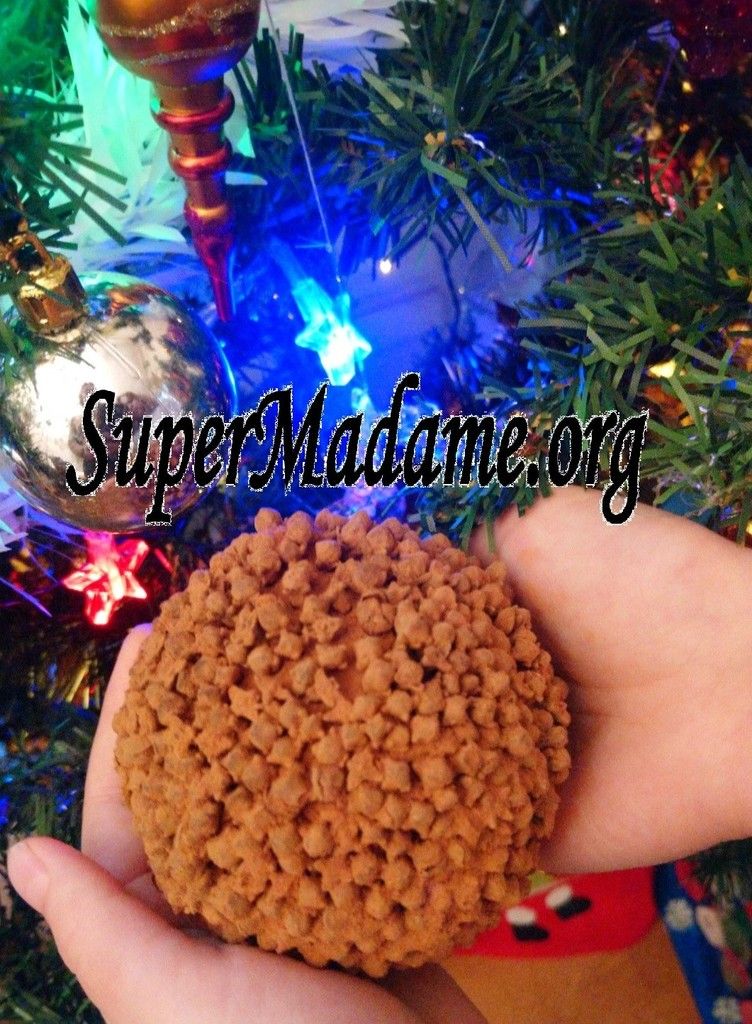 Activité enfant Noël bricolage pomme d'ambre