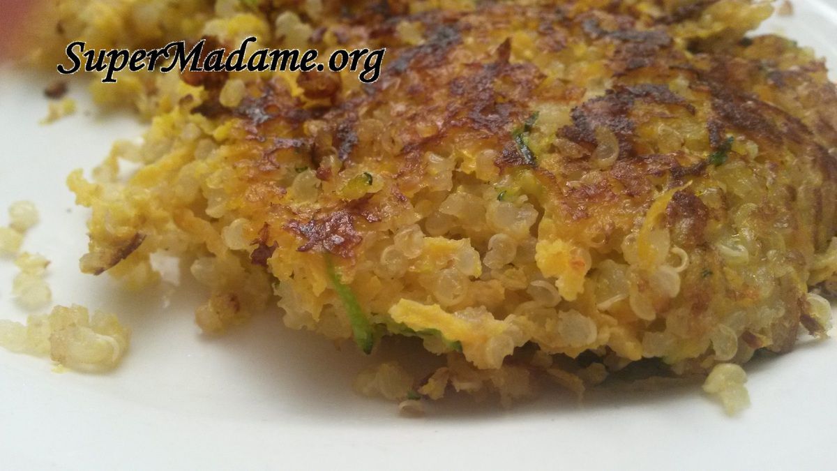 Recette galettes quinoa légumes