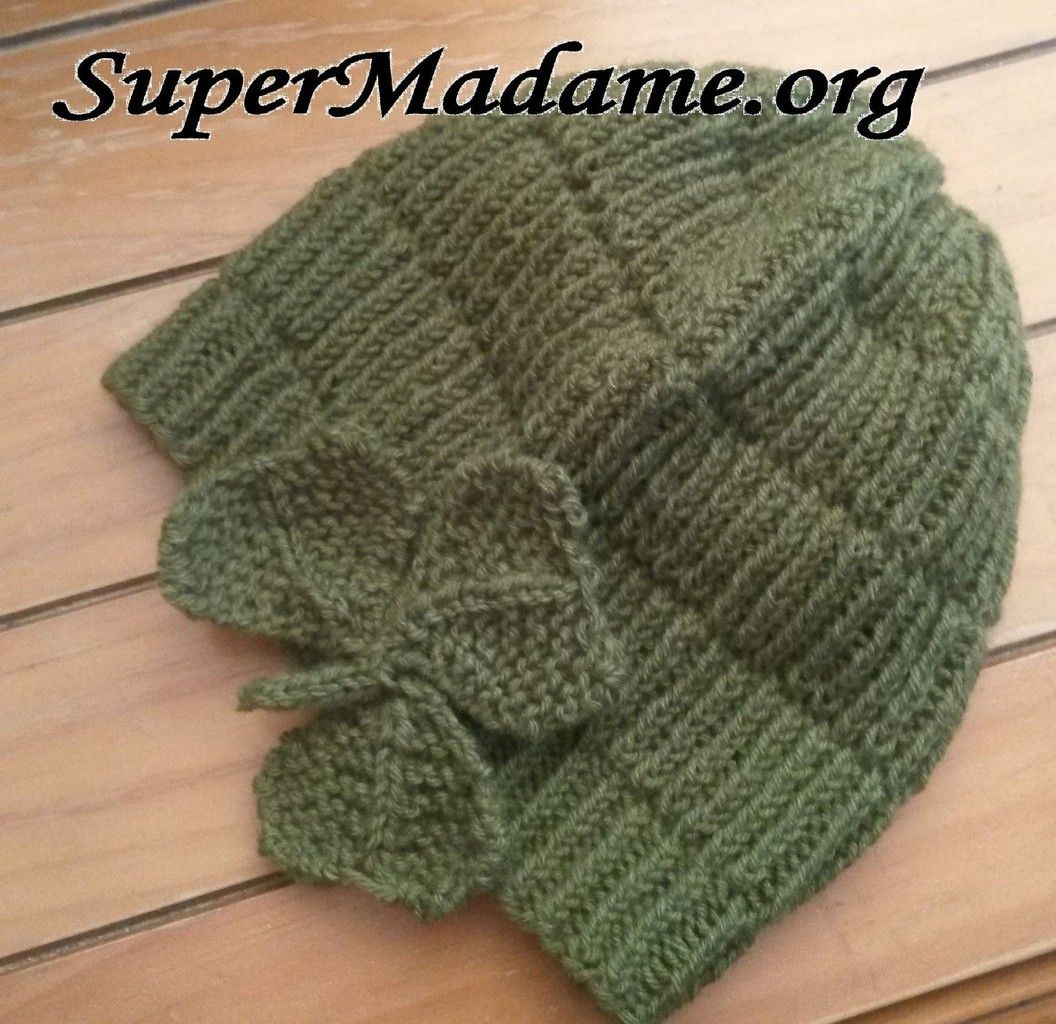 Tuto tricot bonnet à trèfle