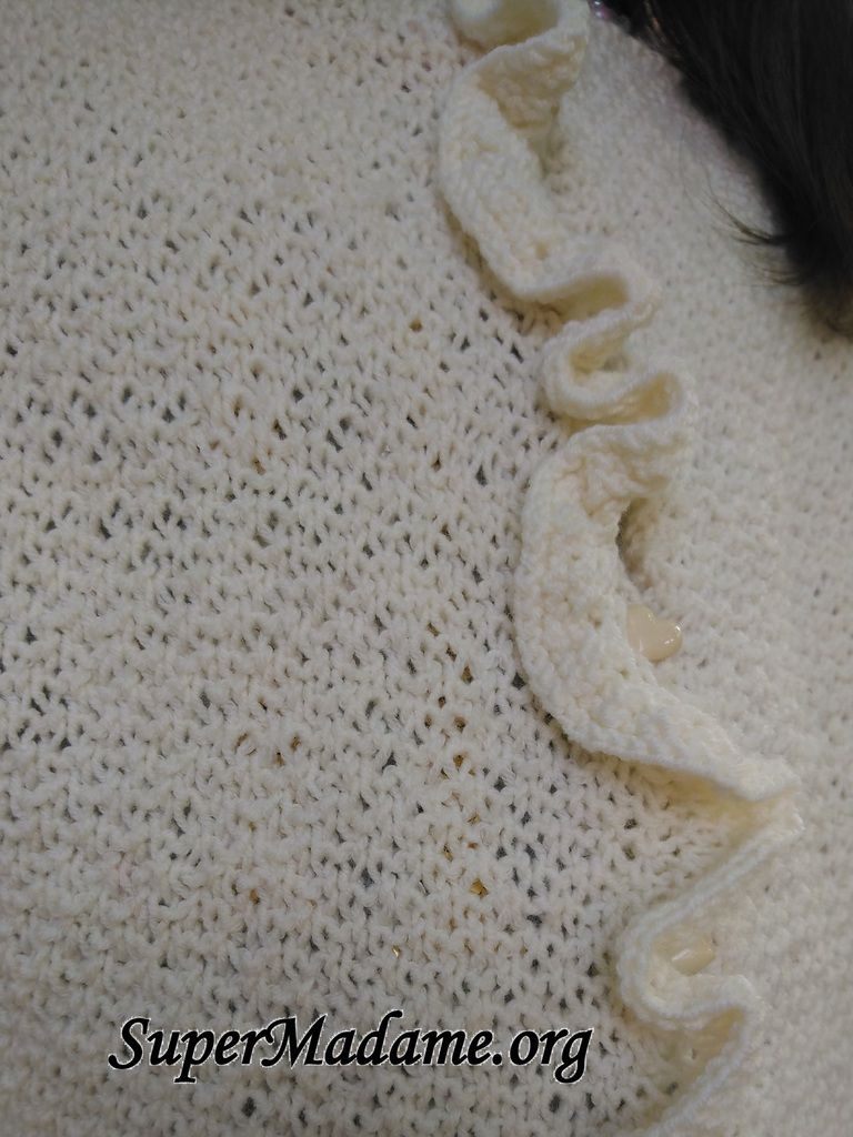 Tricoter un volant point tricot original et simple