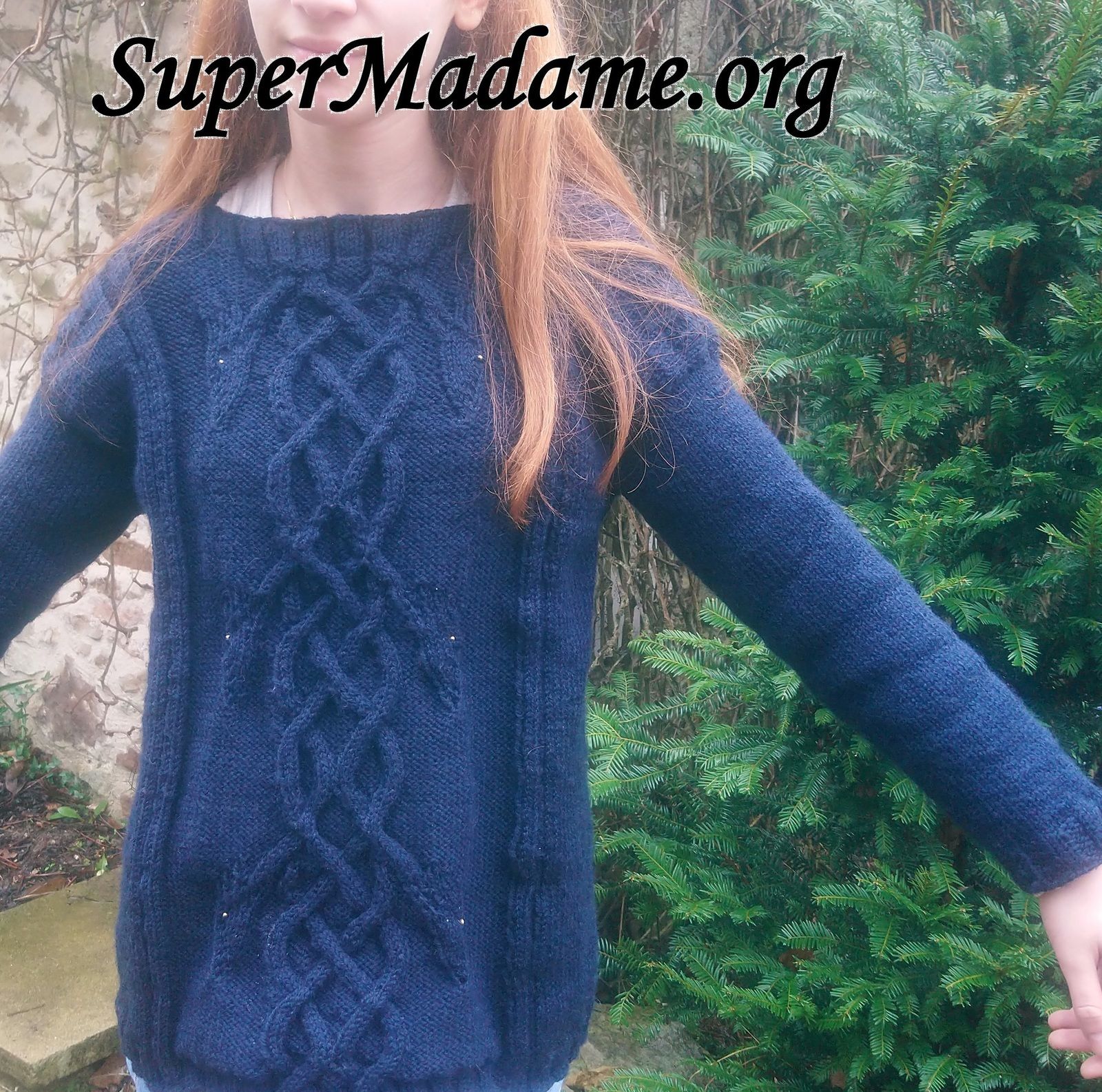 Tuto tricot pull celte torsades dragons