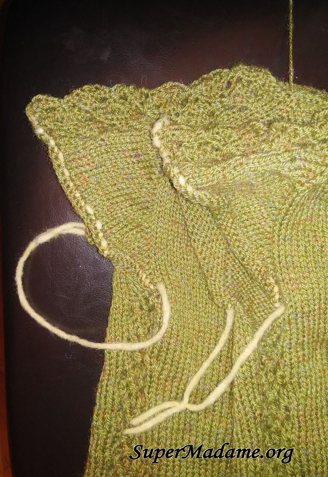 Astuce tricot emmanchures réussies