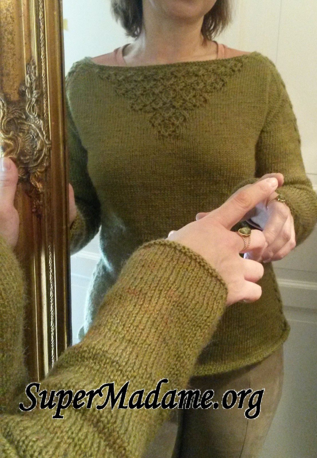 Tuto tricot modele pull femme dentelle raffiné