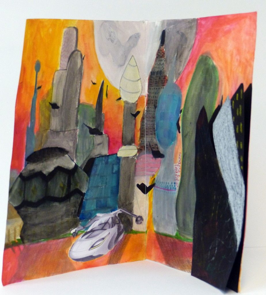 Ville futuriste, par Diane