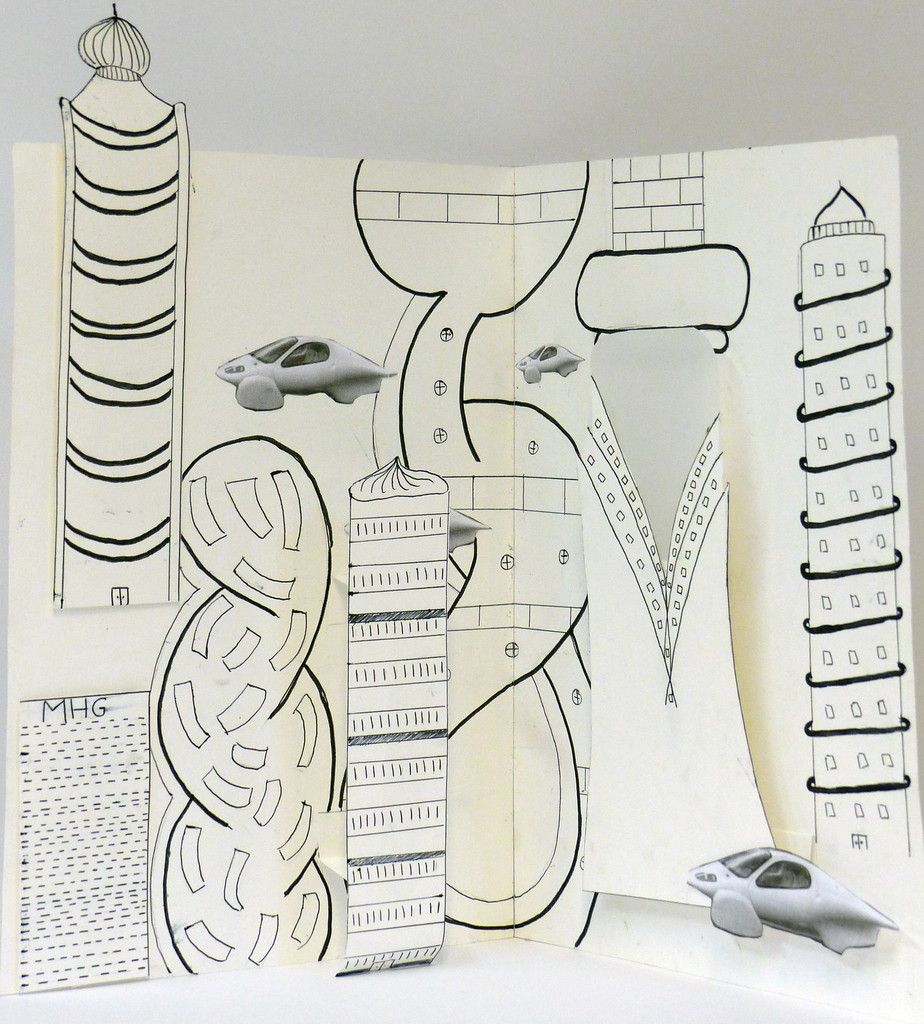 Ville futuriste, par Charlotte