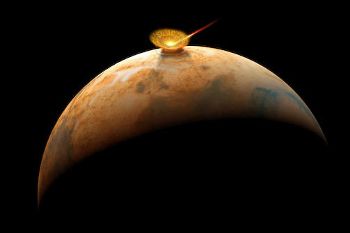 Impact d'astéroïde sur Mars