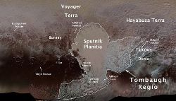 Nos des sites cartographiés de Pluton