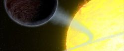 Une exoplanète noire.