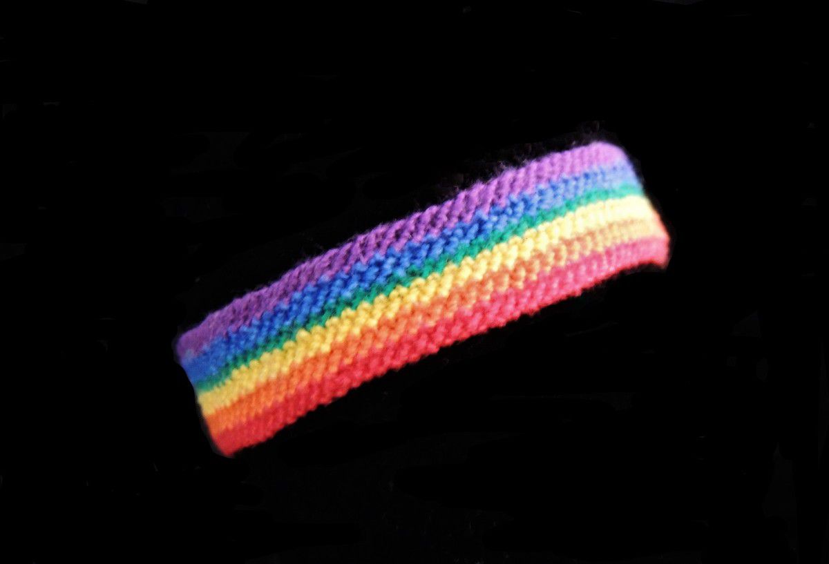 Bracelet brésilien bande horizontale couleurs de l'arc en ciel - les  confections de laurence