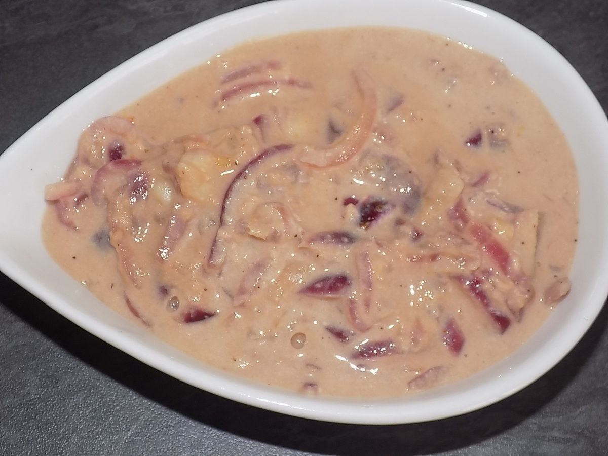 Sauce aux oignons rouges dukan La cuisine de Fanie