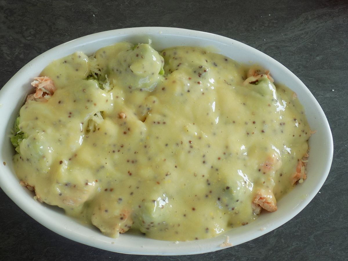 Gratin de chou romanesco au saumon dukan - La cuisine de Fanie