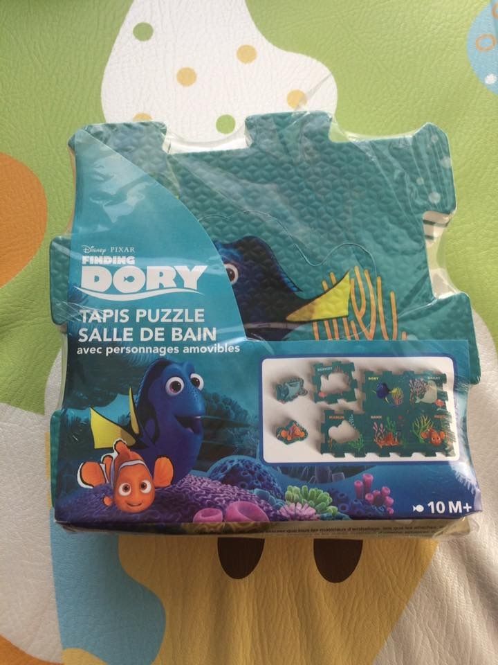 Tapis puzzle et Jeux de cartes pour le bain Dory - L'aventure créative avec  mes loulous