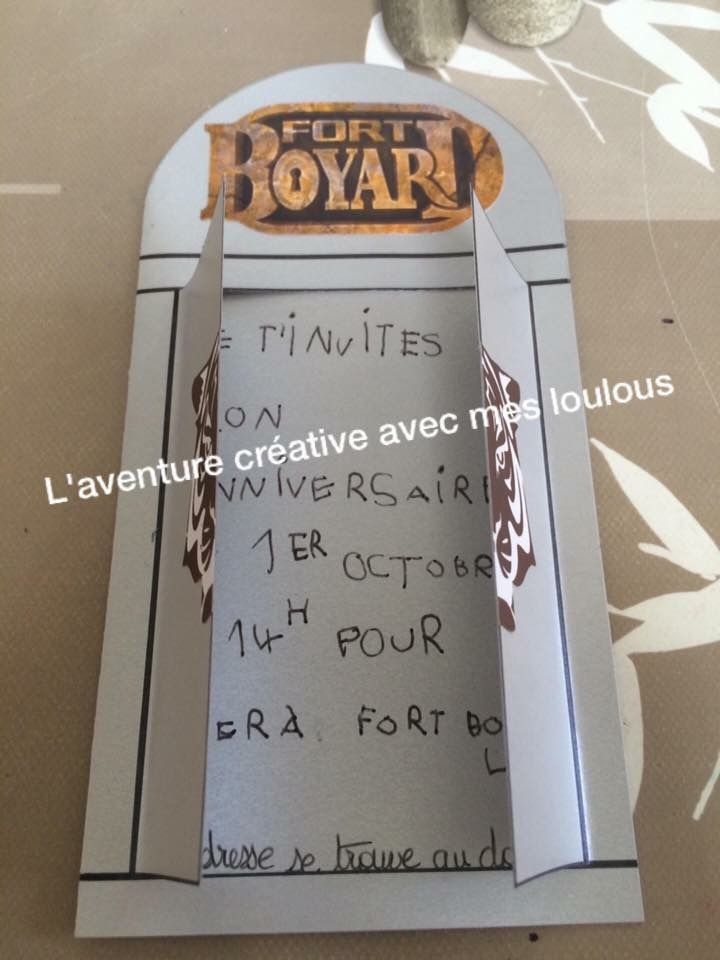 Cartes D Anniversaire Sur Le Theme De Fort Boyard L Aventure Creative Avec Mes Loulous