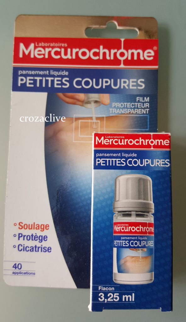 Mercurochrome Pansement Liquide Crevasses, 3,25 ml