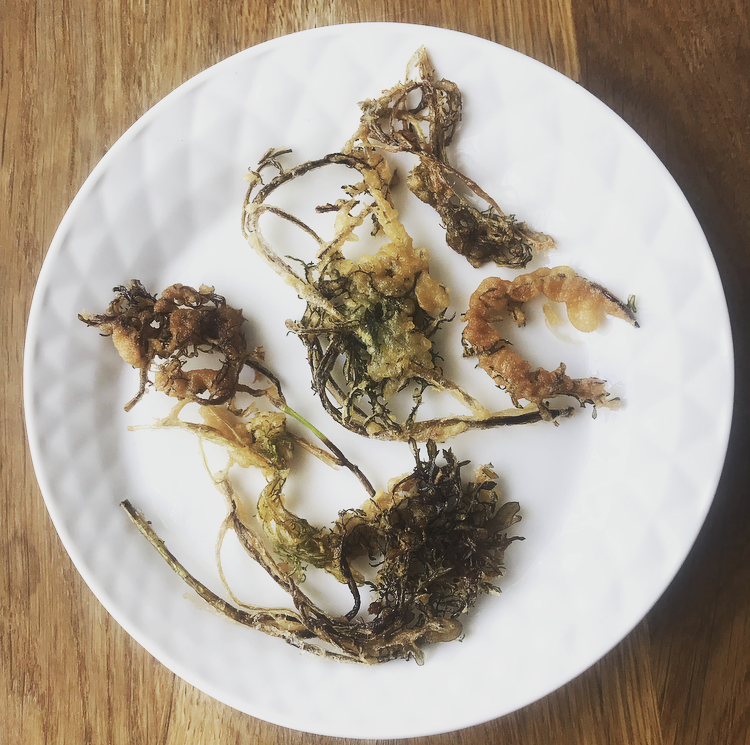 Recette de tempura de mizuna
