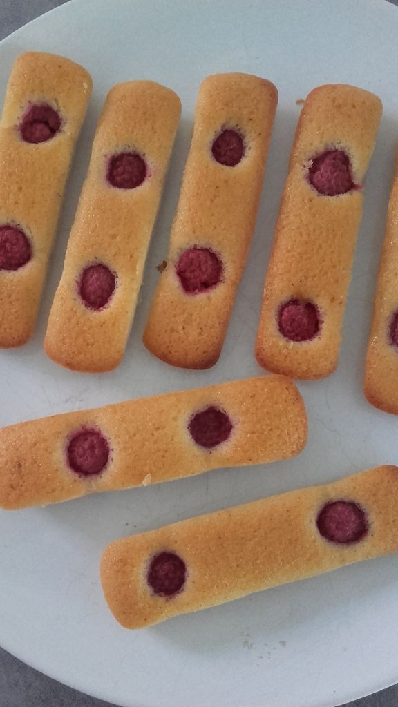 #financiers #amandes #framboises #recette