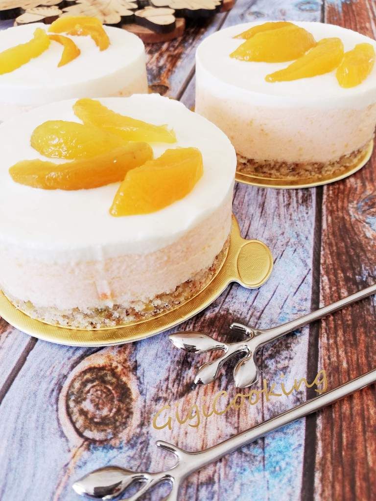 Bavarois individuels Abricots/chocolat blanc