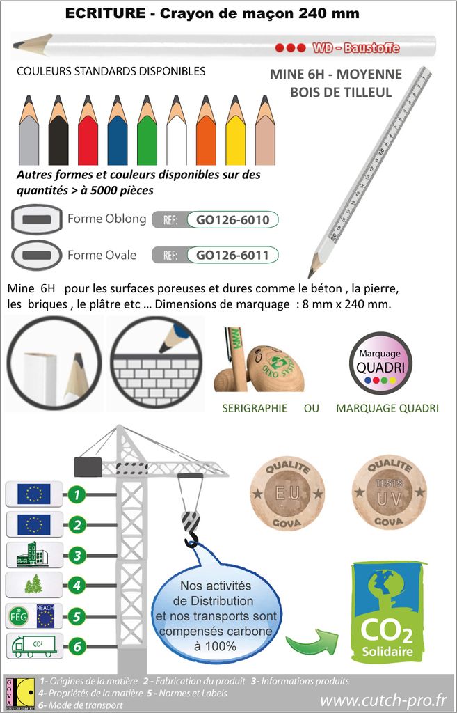 crayon professionnel pour maçon