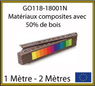 Mètre pliant en matériaux composites de 1 ou 2 mètres