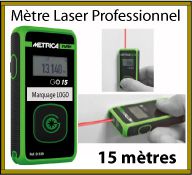 Télémètre laser professionnel portable de 15 m