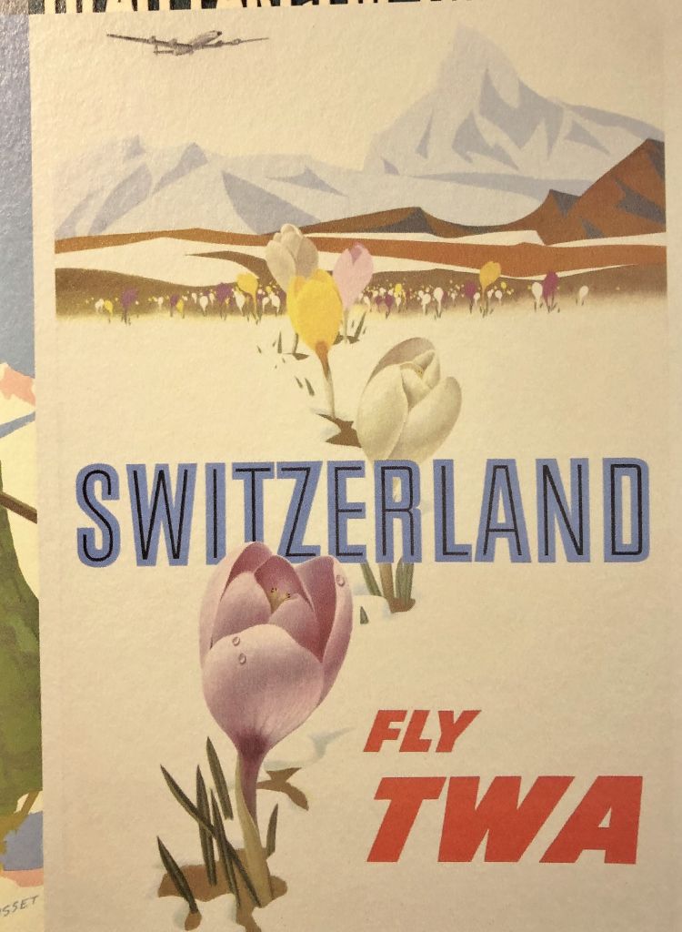 Affiches vintage compagnies aériennes