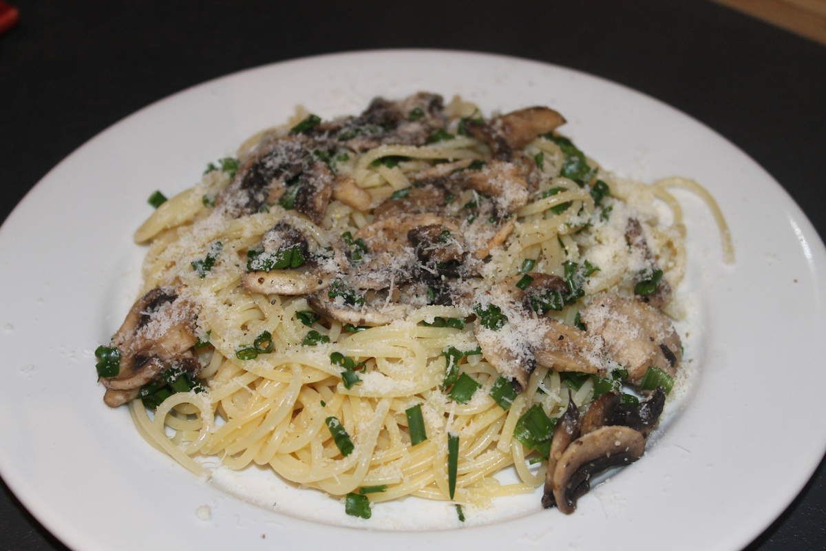 Pâtes aux champignons