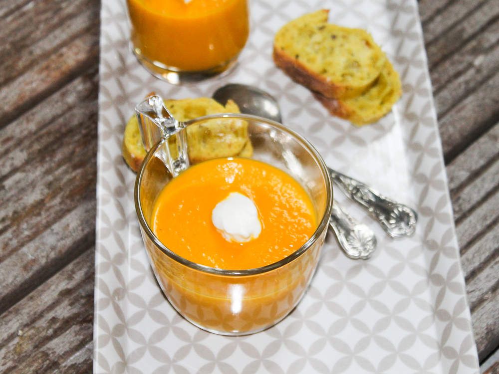 Velouté carotte orange au Thermomix