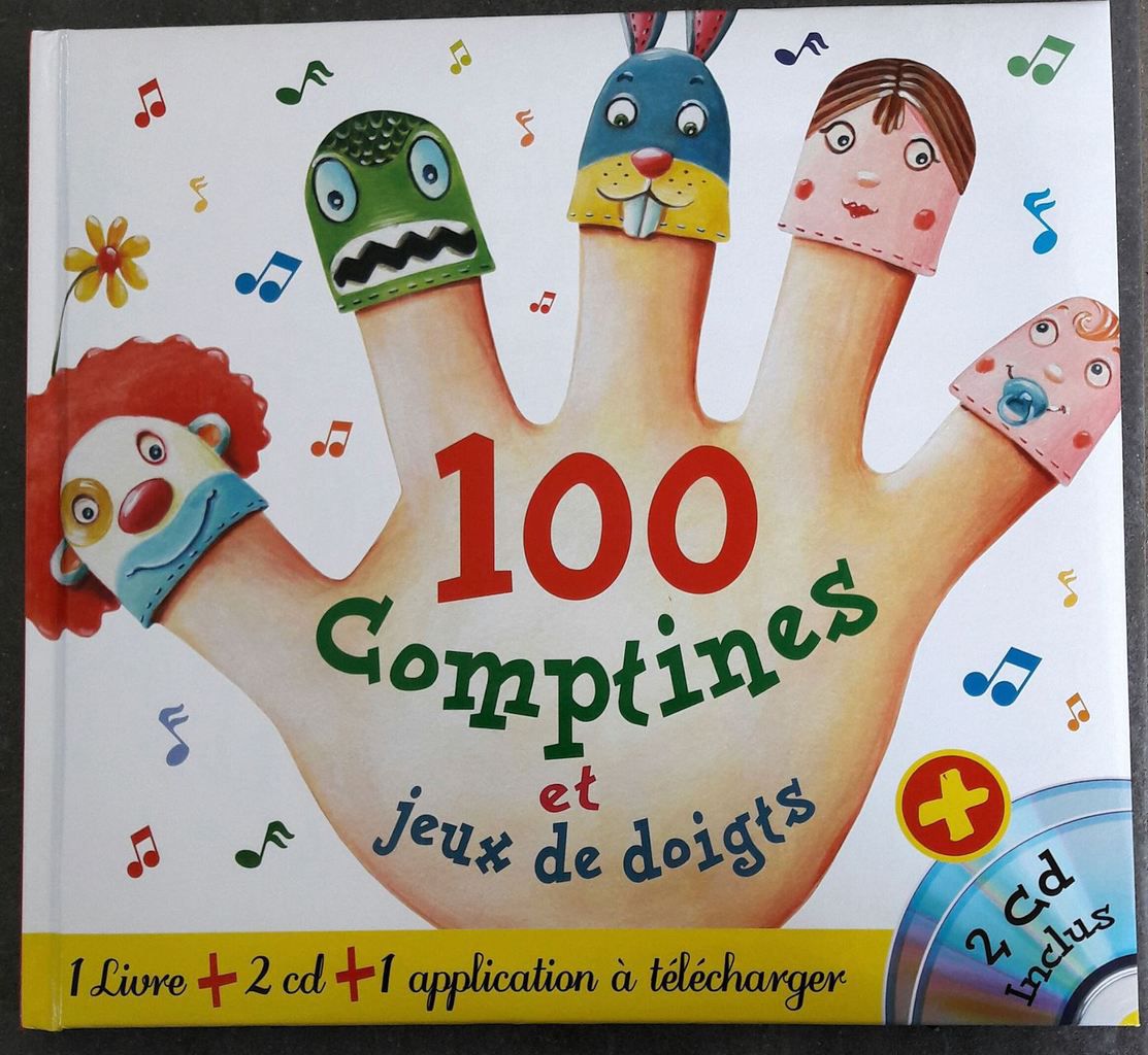 Livre 100 comptines et jeux de doigts