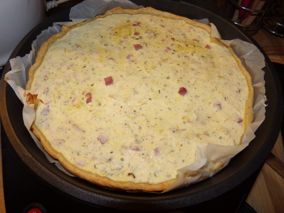Quiche ricotta jambon/lardon ( au pizza cook) Ma Ptite Cuisine De