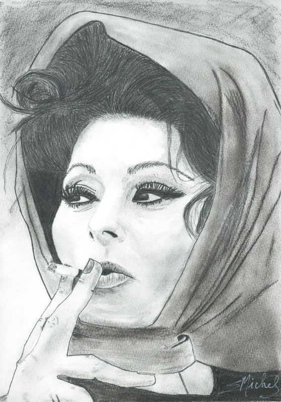 #dessin Sophia Loren